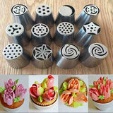 12 pcs Stainless steel Icing Pipes Nozzles - Pkwebstore