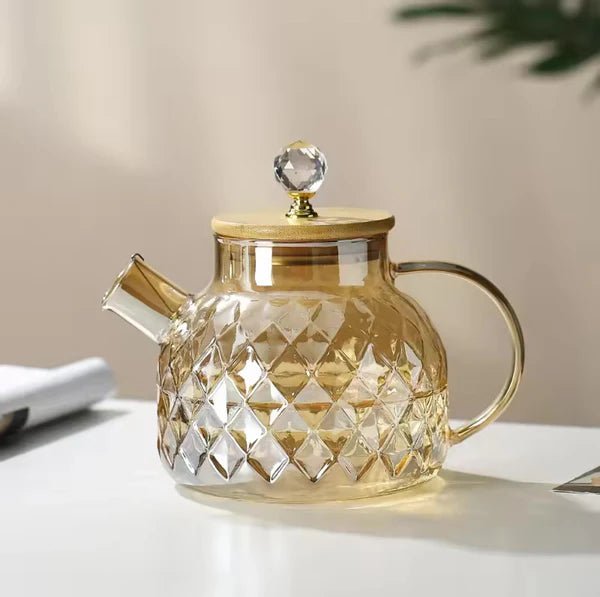 1L Glass Kettle Diamond Cutt - Pkwebstore