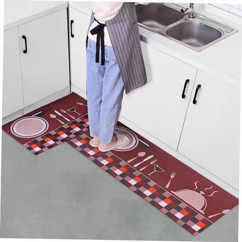 2 pcs set Kitchen , Bathroom ,HomeDecor Anti-Slip Absorbent Mat & Runner - Pkwebstore