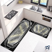 2 Pcs Set Kitchen , Bathroom ,HomeDecor Anti - Slip Absorbent Mat & Runner - Pkwebstore