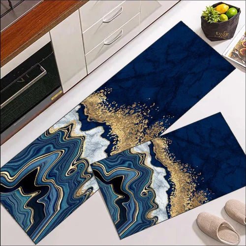 2 Pcs Set Kitchen , Bathroom ,HomeDecor Anti - Slip Absorbent Mat & Runner - Pkwebstore