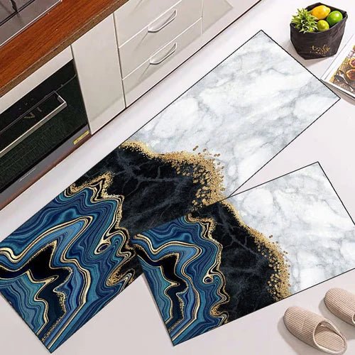 2 Pcs Set Kitchen , Bathroom ,HomeDecor Anti - Slip Absorbent Mat & Runner - Pkwebstore