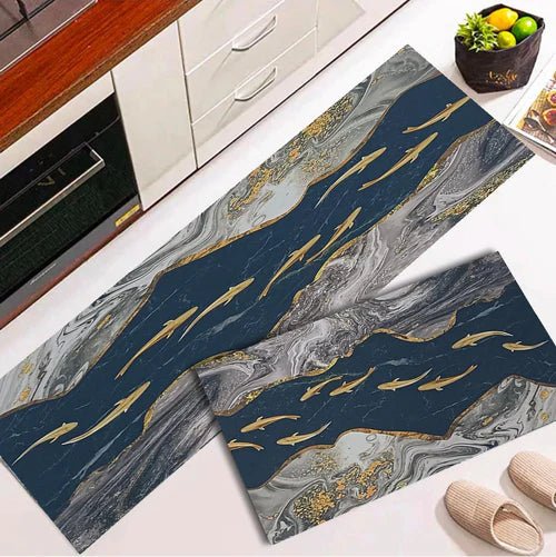 2 Pcs Set Kitchen , Bathroom ,HomeDecor Anti - Slip Absorbent Mat & Runner - Pkwebstore