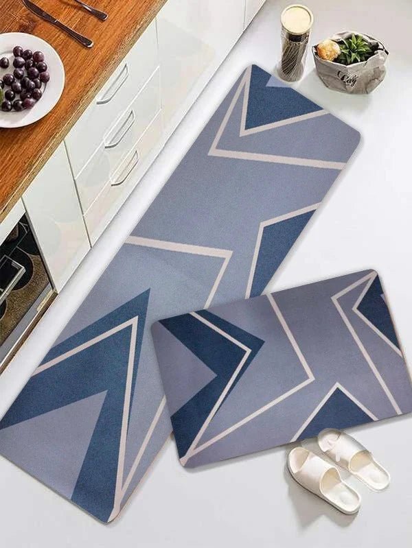 2 Pcs Set Kitchen , Bathroom ,HomeDecor Anti - Slip Absorbent Mat & Runner - Pkwebstore