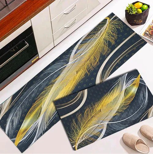 2 Pcs Set Kitchen , Bathroom ,HomeDecor Anti - Slip Absorbent Mat & Runner - Pkwebstore