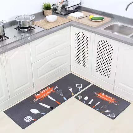 2 pcs set Kitchen , Bathroom ,HomeDecor Anti-Slip Absorbent Mat & Runner - Pkwebstore