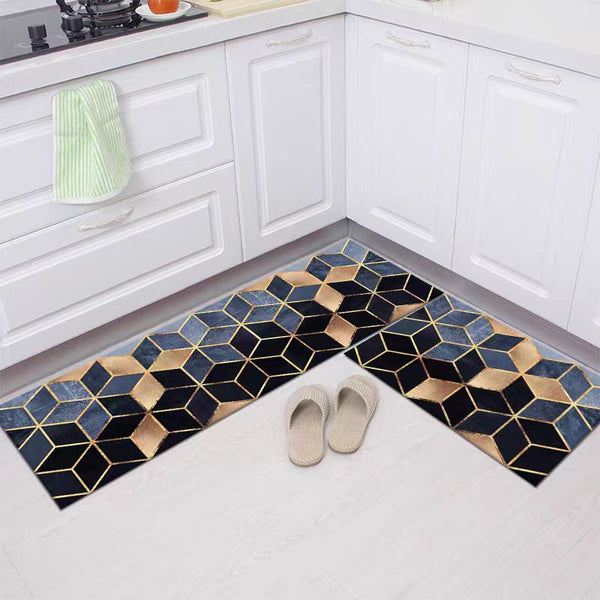 2 pcs set Kitchen , Bathroom ,HomeDecor Anti-Slip Absorbent Mat & Runner - Pkwebstore