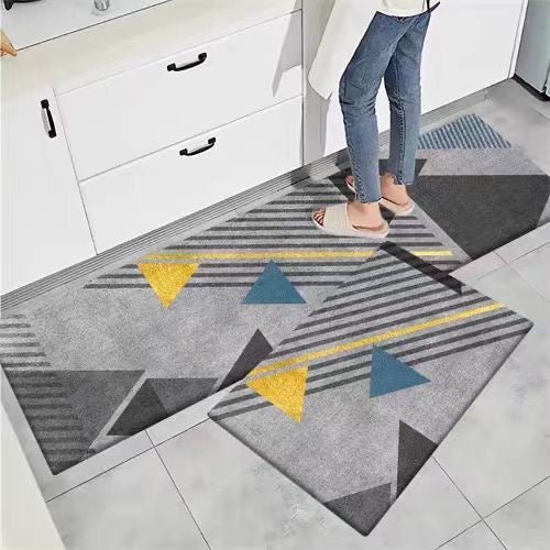 2 pcs set Kitchen , Bathroom ,HomeDecor Anti-Slip Absorbent Mat & Runner - Pkwebstore