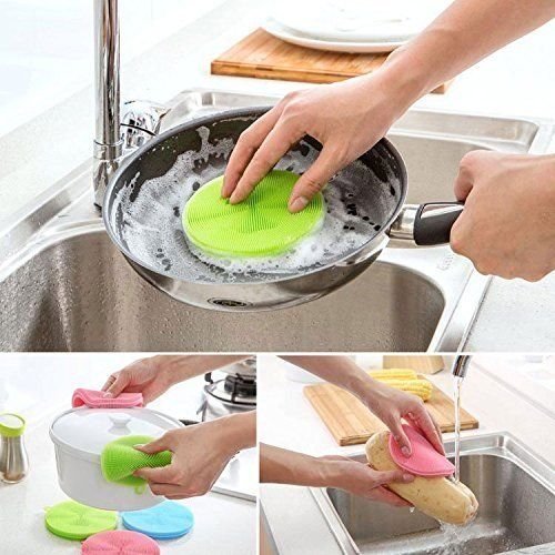 2 Pcs Silicone Sponge Dish Washing - Pkwebstore