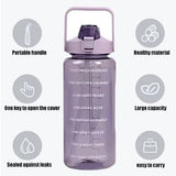 2000ml Transparent Motivational Water Bottle - Pkwebstore