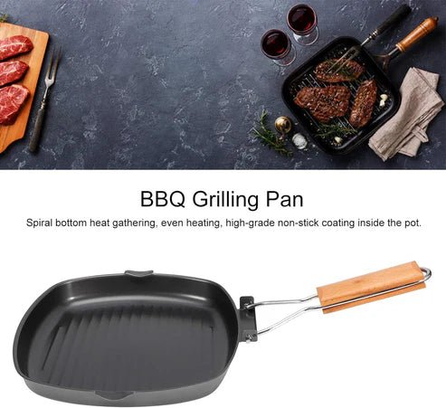 24CM Portable Non-Stick Folding Frying Pan - Pkwebstore