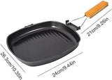 24CM Portable Non-Stick Folding Frying Pan - Pkwebstore