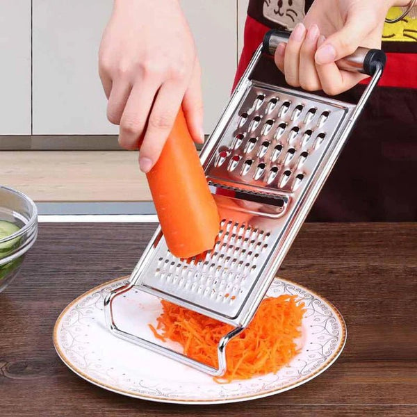 3 In 1 Vegetable Grater Stainless Steel Single Piece - Pkwebstore