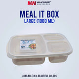 3 Portion Box (Meal It Box) 1000Ml - Pkwebstore