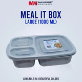 3 Portion Box (Meal It Box) 1000Ml - Pkwebstore