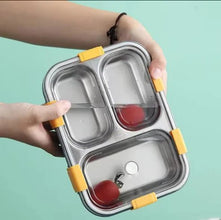 3 Portion Stainless Steel LunchBox - Pkwebstore