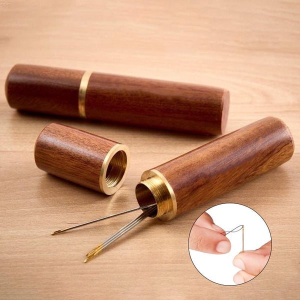 30Pcs Threading Needles With Wood Case - Pkwebstore