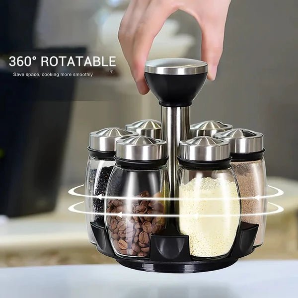 360° Rotating Spice Jar Set - Pkwebstore