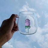 3D Glass Cup With Handle - Pkwebstore