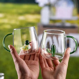 3D Glass Cup With Handle - Pkwebstore