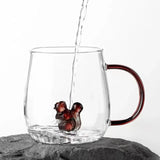 3D Glass Cup With Handle - Pkwebstore