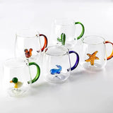 3D Glass Cup With Handle - Pkwebstore