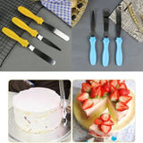 3Pcs Stainless Steel Cake Cream Spatula Set - Pkwebstore