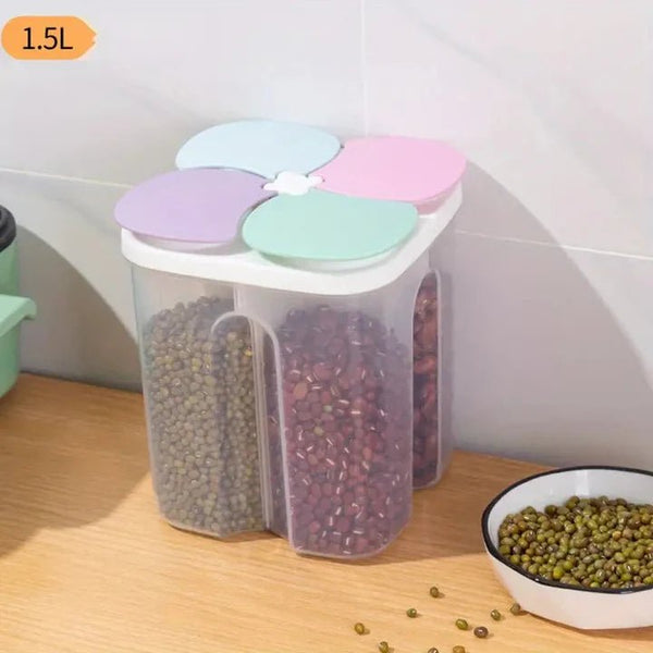 4-Grid Airtight Food Storage Container (1.5L) - Pkwebstore