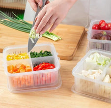 4 Partition Multipurpose Kitchen Drainer Box With Lid - Pkwebstore