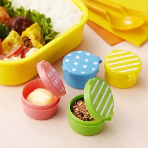 4 Pcs Mini Sauce & Seasoning Containers - Pkwebstore