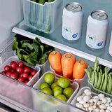 4PCS Refrigerator Storage Boxes - Food Fresh Organizer and Crisper - Pkwebstore