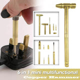 5 In 1 Micro Mini Multifunction Multi Brass Hammer - Pkwebstore