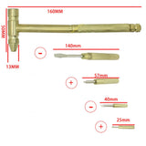 5 In 1 Micro Mini Multifunction Multi Brass Hammer - Pkwebstore