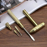 5 In 1 Micro Mini Multifunction Multi Brass Hammer - Pkwebstore