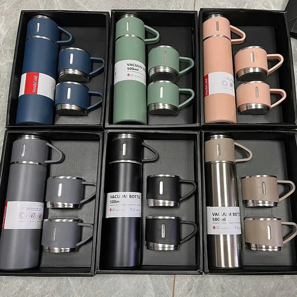 500ML Smart Thermos Water Bottle Stainless Steel Tea Coffee Thermal Mugs - Pkwebstore