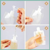 50ml Refillable Transparent Flip Cap Lotion Pouch (Pack of 3) - Pkwebstore