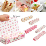 50Pcs Wax Paper Food Grade Grease Paper Food Wrapping Paper - Pkwebstore