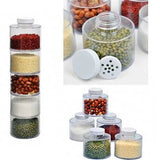 6 Bottle Stackable Spice Tower - Pkwebstore