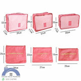 6 Pcs Set Travel Pouch - Pkwebstore