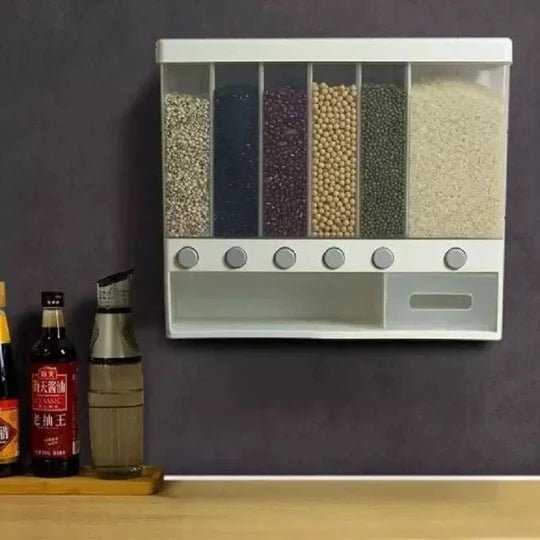 6in1 Wall Mounted Cereal Dispenser - Pkwebstore