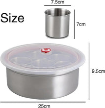 7 Grid Steel Spice Box With Spoon - Pkwebstore