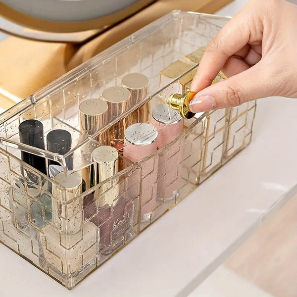 Acrylic Cosmetic Storage Box With Lid - Pkwebstore