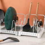 Adjustable Kitchen Organizer Pot Lid Rack - Pkwebstore