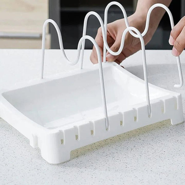 Adjustable Kitchen Organizer Pot Lid Rack - Pkwebstore