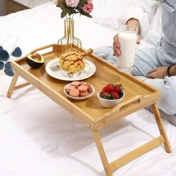 Bamboo Wooden Bed Table - Pkwebstore