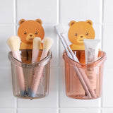 Bear Toothbrush Holder Cup Wall Mounted - Pkwebstore