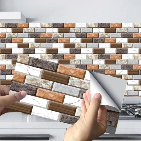 Bricks design Wallpaper 5 Sheets Size 4.5 x 7 Inch - Pkwebstore