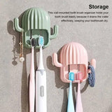 Cactus Shaped Wall Mounted Toothbrush Holder 2 Pcs - Pkwebstore