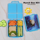 Cartoon Printed Lunch Box with 4 Partition - Pkwebstore