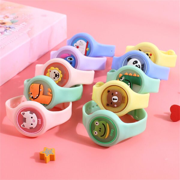 Children’s Cartoon Mosquito Repellent Anti Insect Bracelet Plant Essential Oil Mosquito Repellent Ring Baby Kid Wristband Watch - Pkwebstore